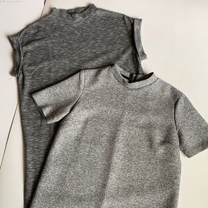 F21 Shirt Dress Bundle of 2 Mock Neck Short Sleeve Size Small